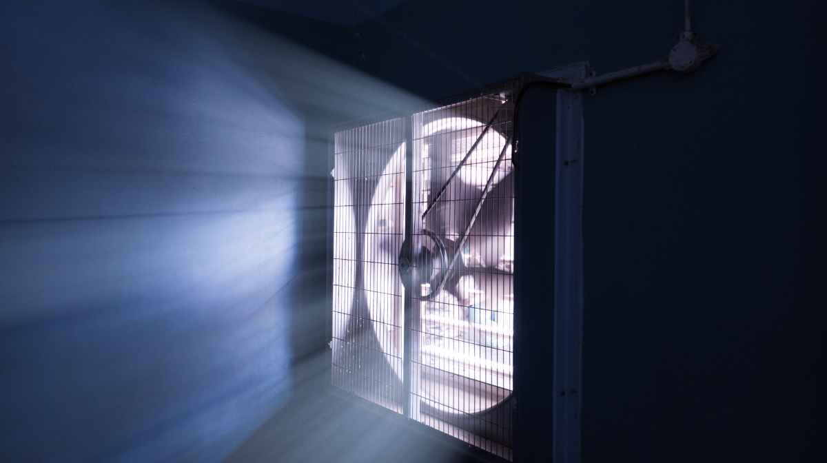 Air conditioning unit outdoors