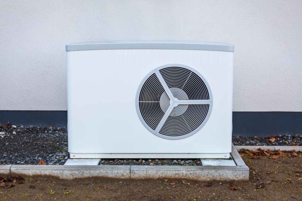 Air conditioning unit outdoors