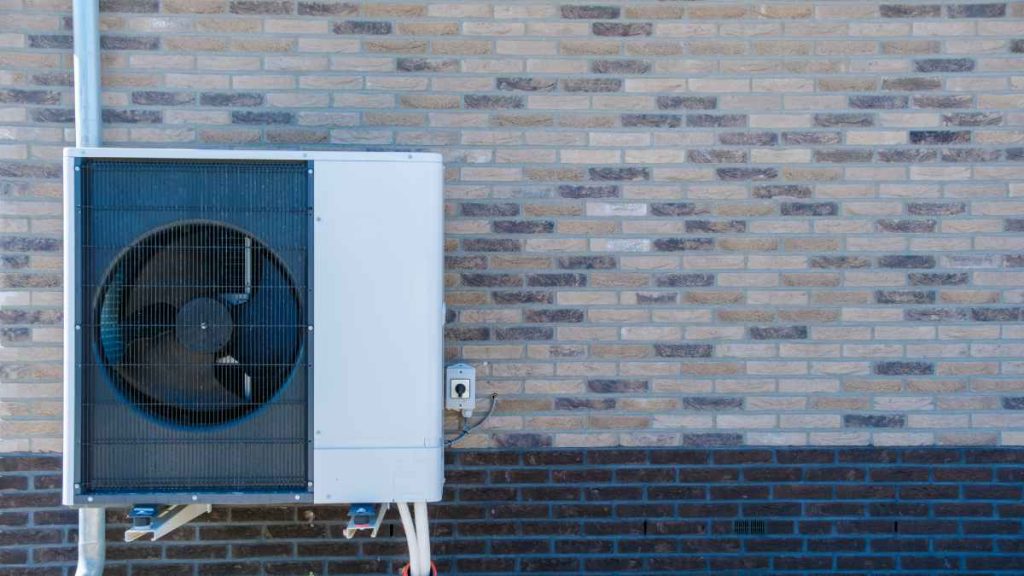 Air conditioning unit outdoors