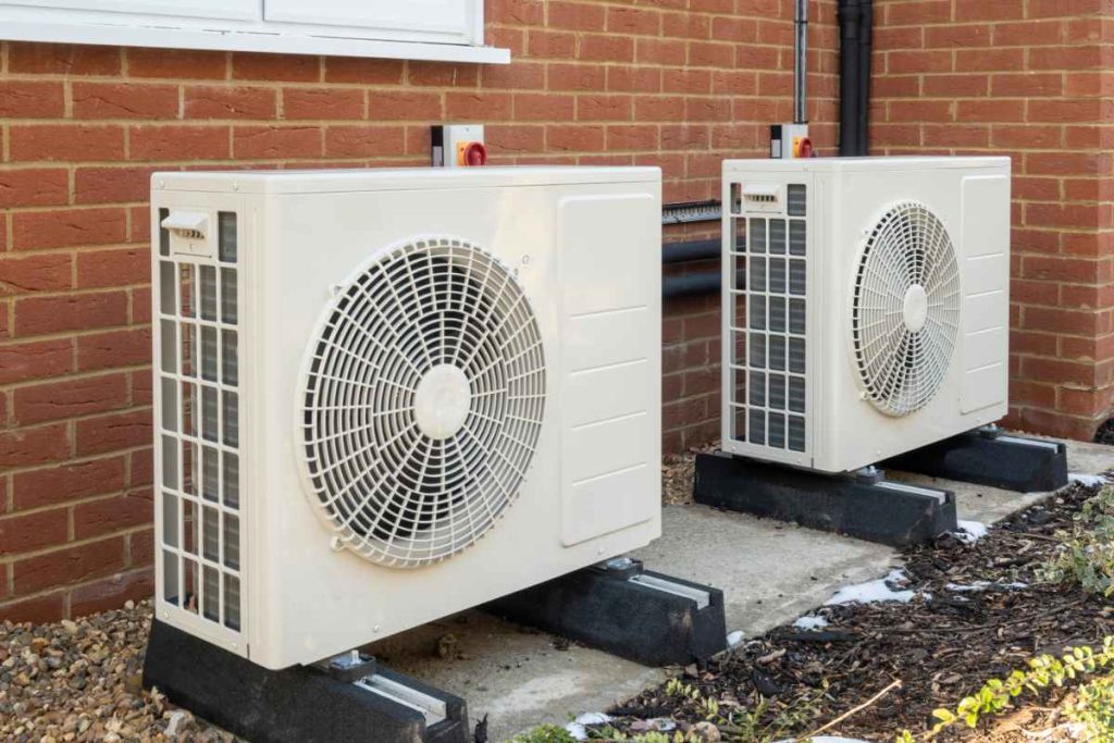 Two outdoor air conditioning units