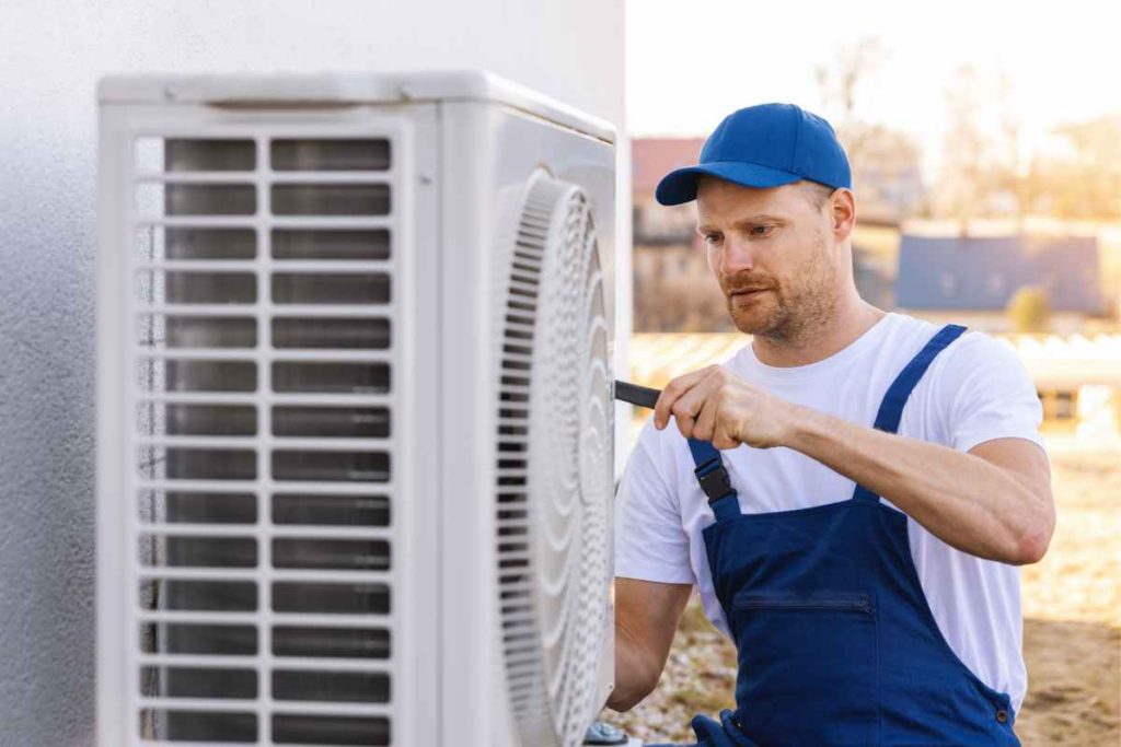 Two outdoor air conditioning units