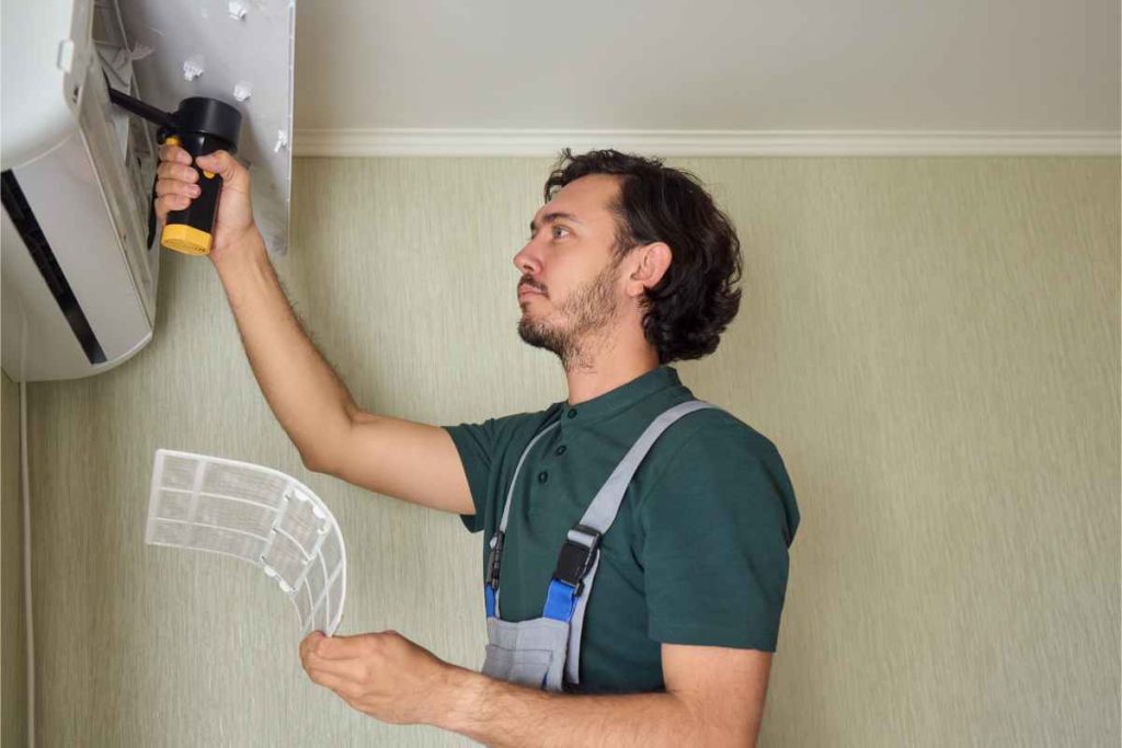 Two outdoor air conditioning units