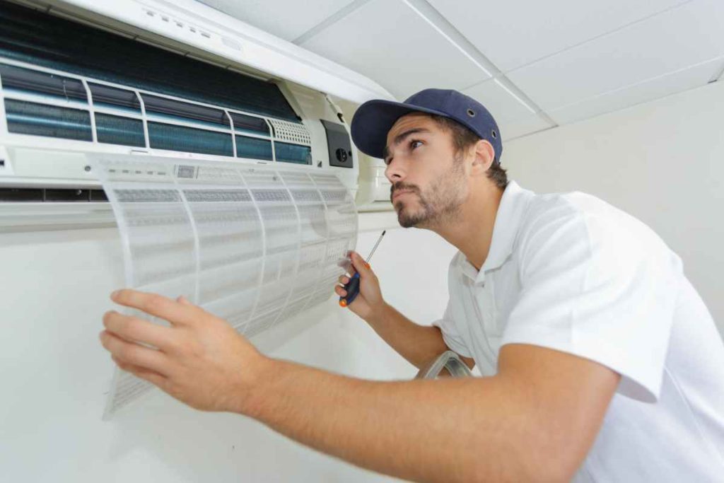 Two outdoor air conditioning units